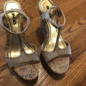 Nude Platform Wedge Sandals